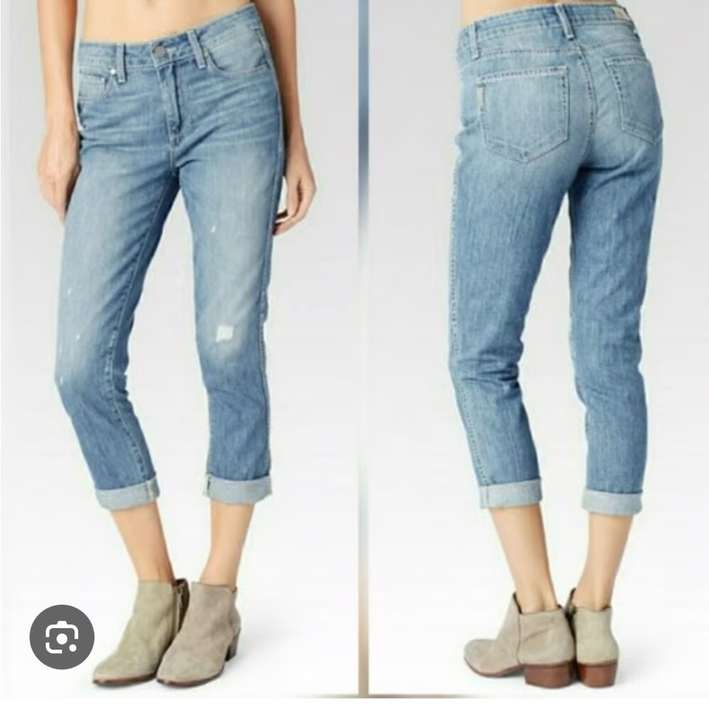Paige Callie‎ Crop Vintage Wash High Rise Jeans size 27